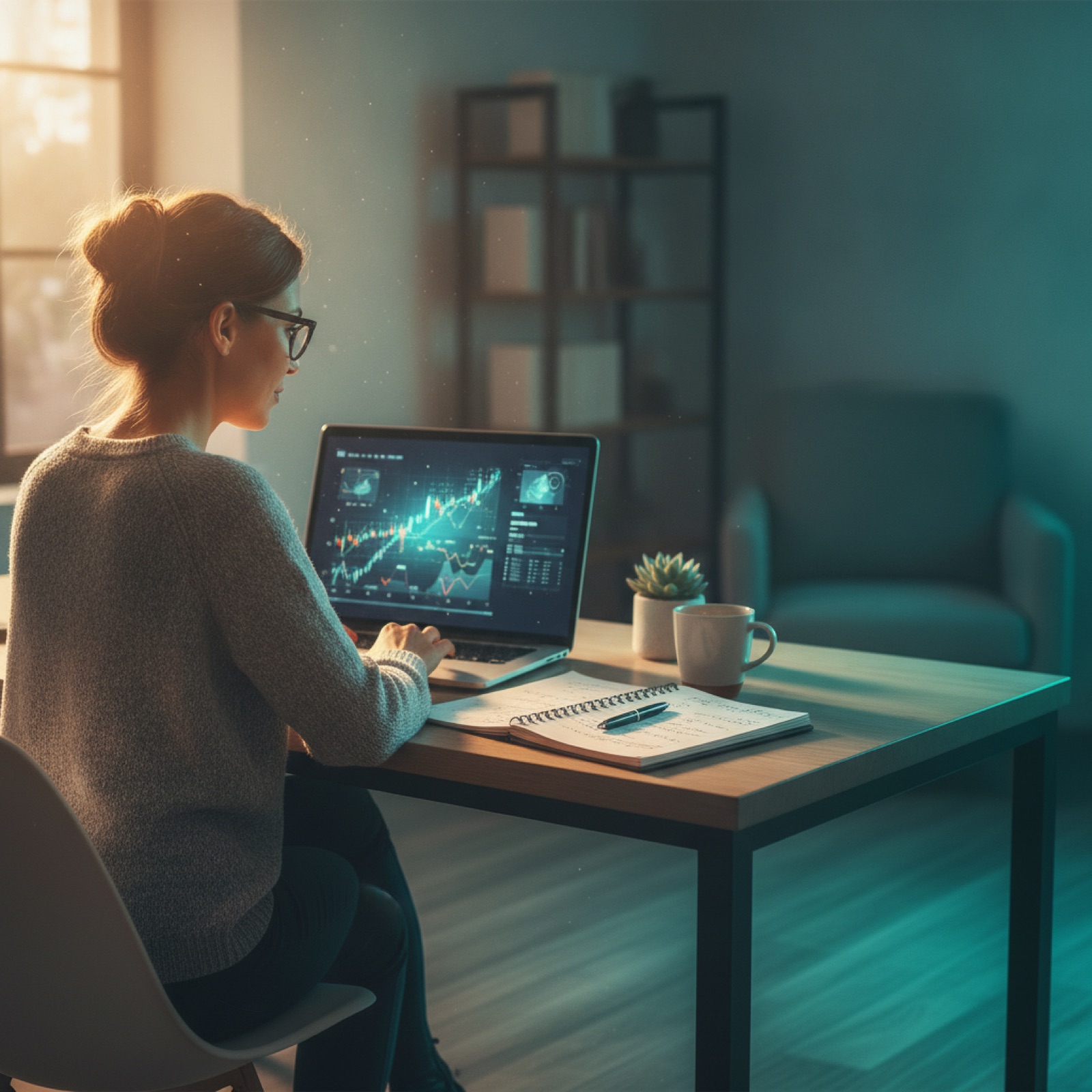 Accountant checking AI financial reasoning