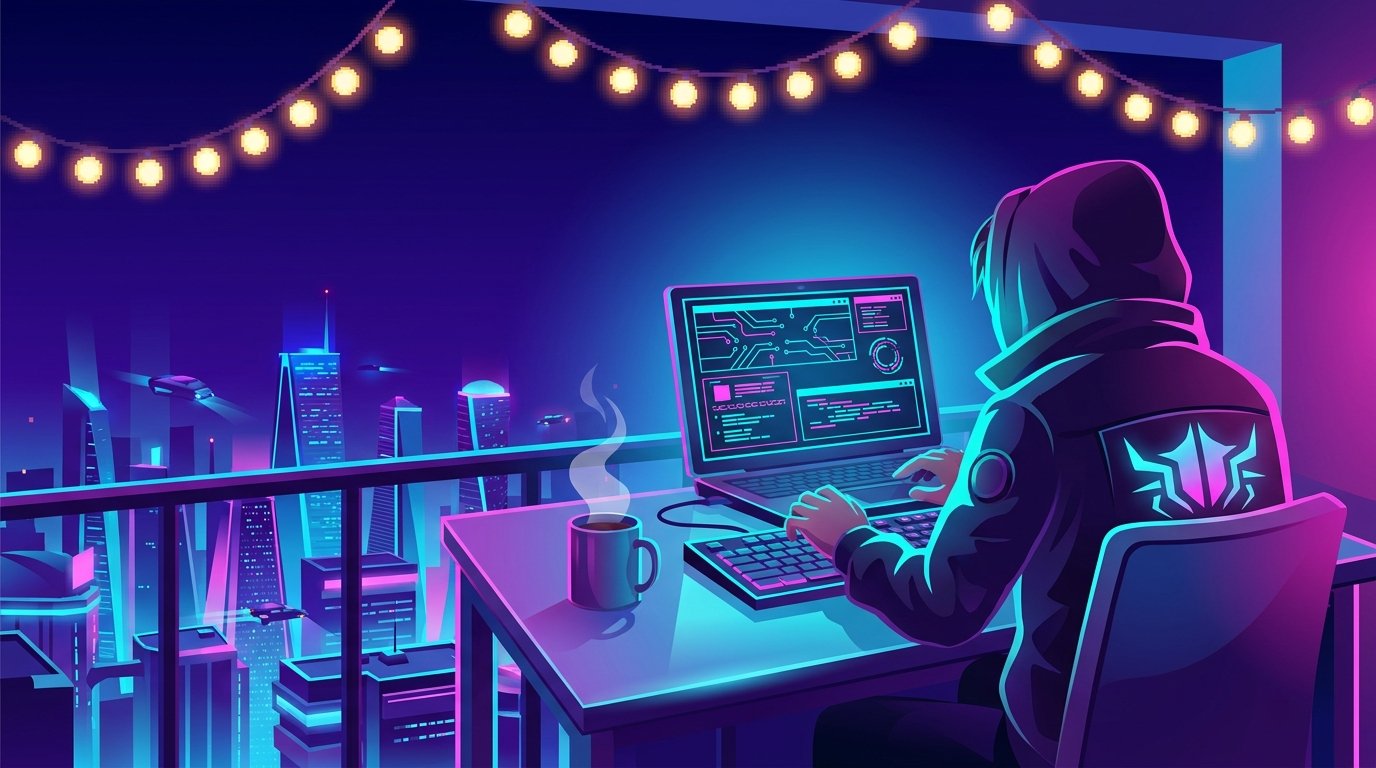 Person starting their first AI training project on a laptop at home