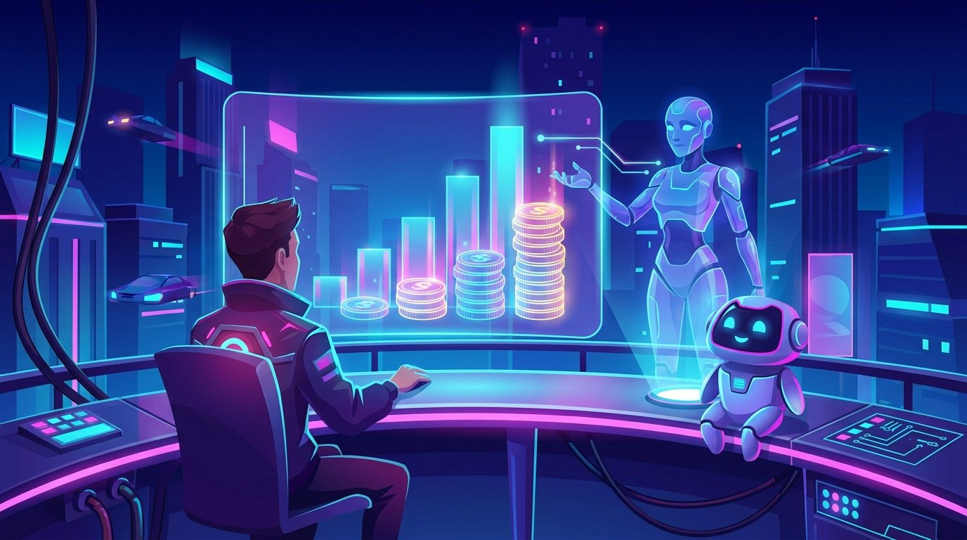 Person in their first month of AI training work at a home desk