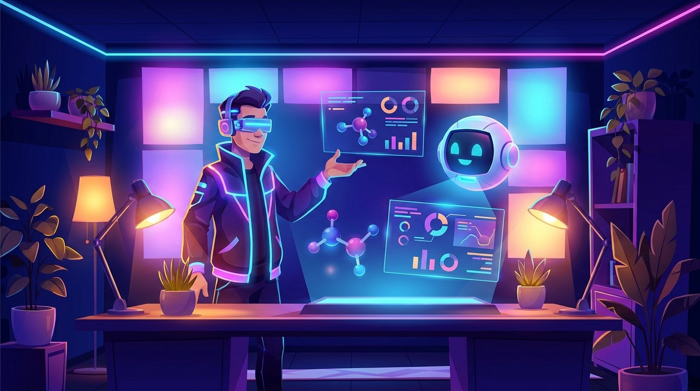 Contact NeonLabs Interactive illustration