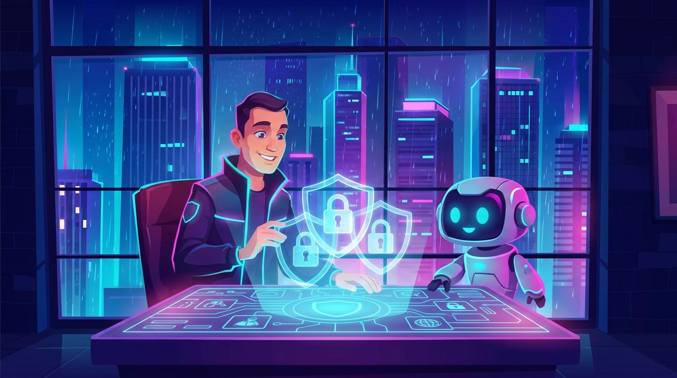 Cybersecurity AI Jobs illustration