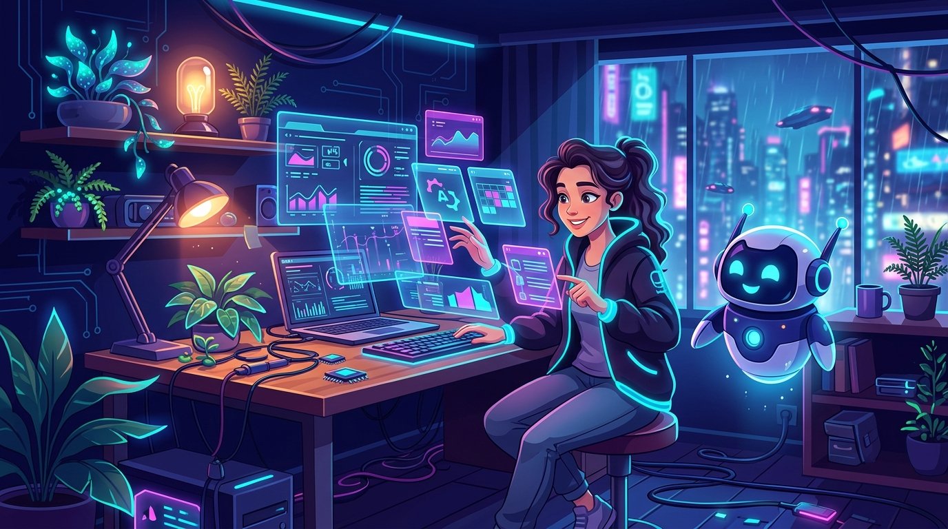 Evening AI Jobs illustration