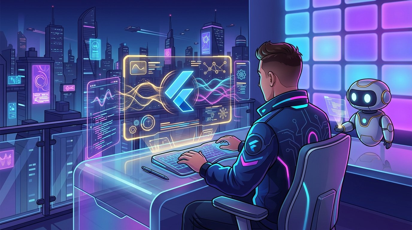 Flutter AI Jobs illustration