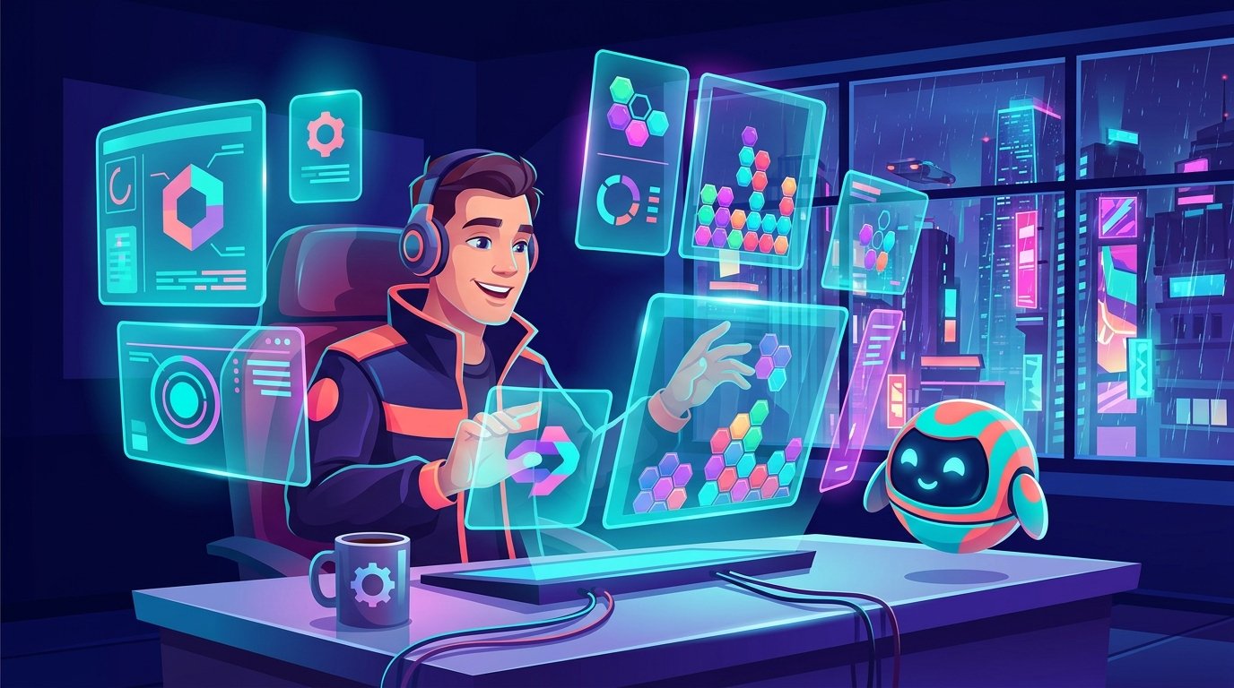 Hextris Arcade Puzzle illustration