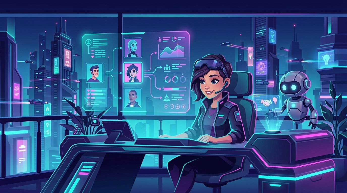 Interview Simulation Game illustration