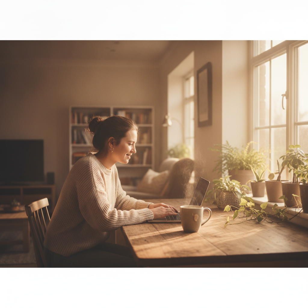 Recent graduate applying to a Handshake AI expert training opportunity from home