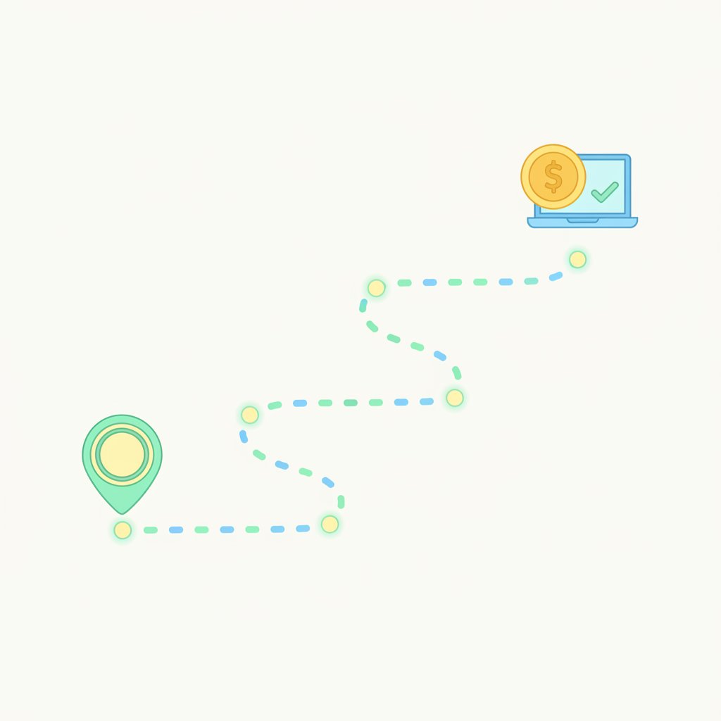 Beginner learning how to make money online on a laptop at home