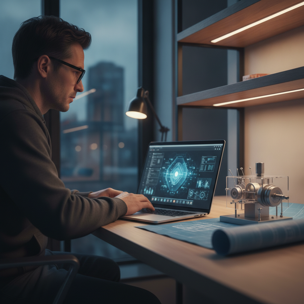 Engineer comparing the best remote AI jobs on a laptop