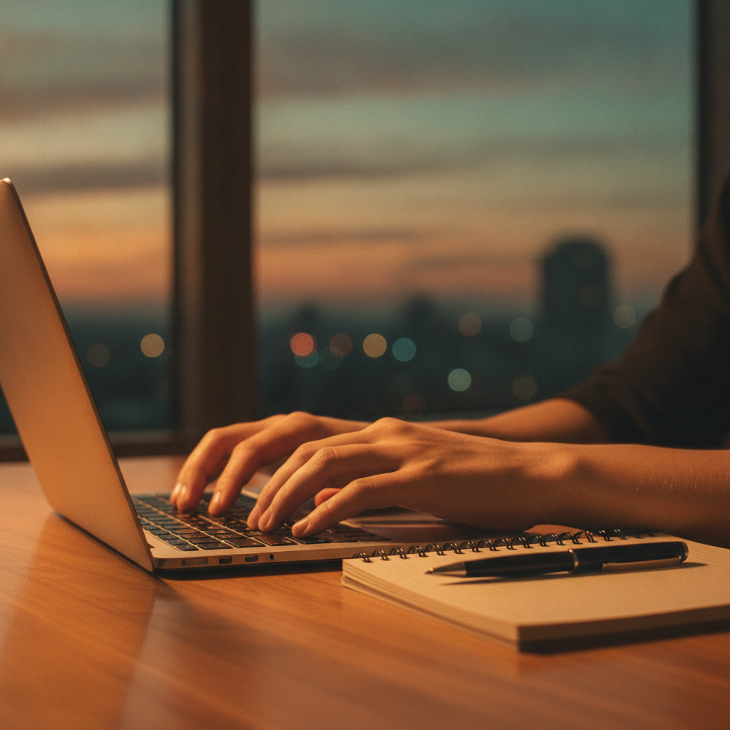 Writer comparing the best remote AI jobs on a laptop