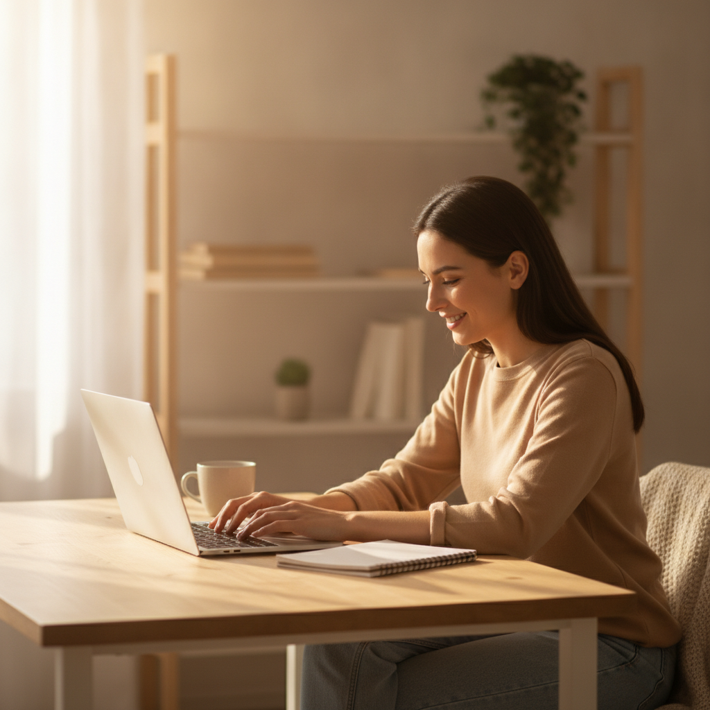 Beginner setting up to work from home for the first time on a laptop