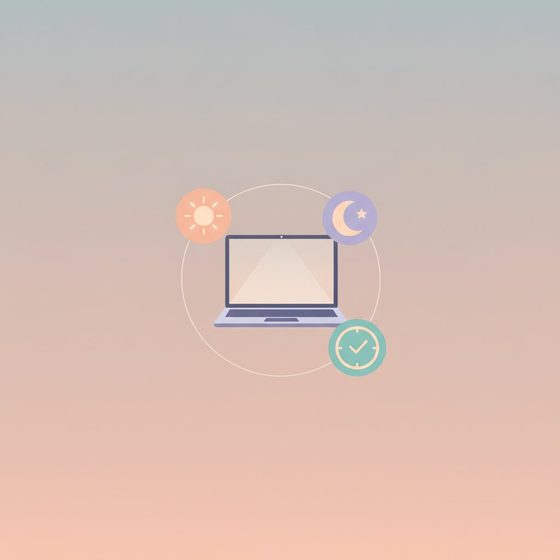 Person working a flexible online job on their own schedule from home