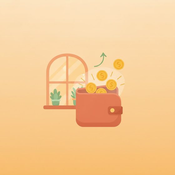Person earning extra income from home on a laptop in the evening