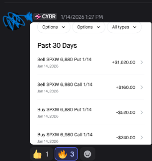 Member profit screenshot